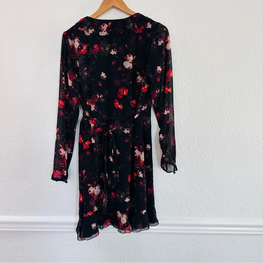 Aritzia Wilfred Louise Floral Wrap Dress Size Medium - Picture 4 of 7